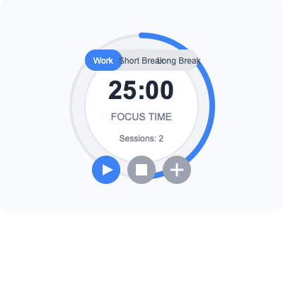 Preview of Pomodoro Timer